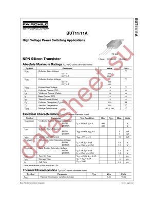 BUT11 datasheet  